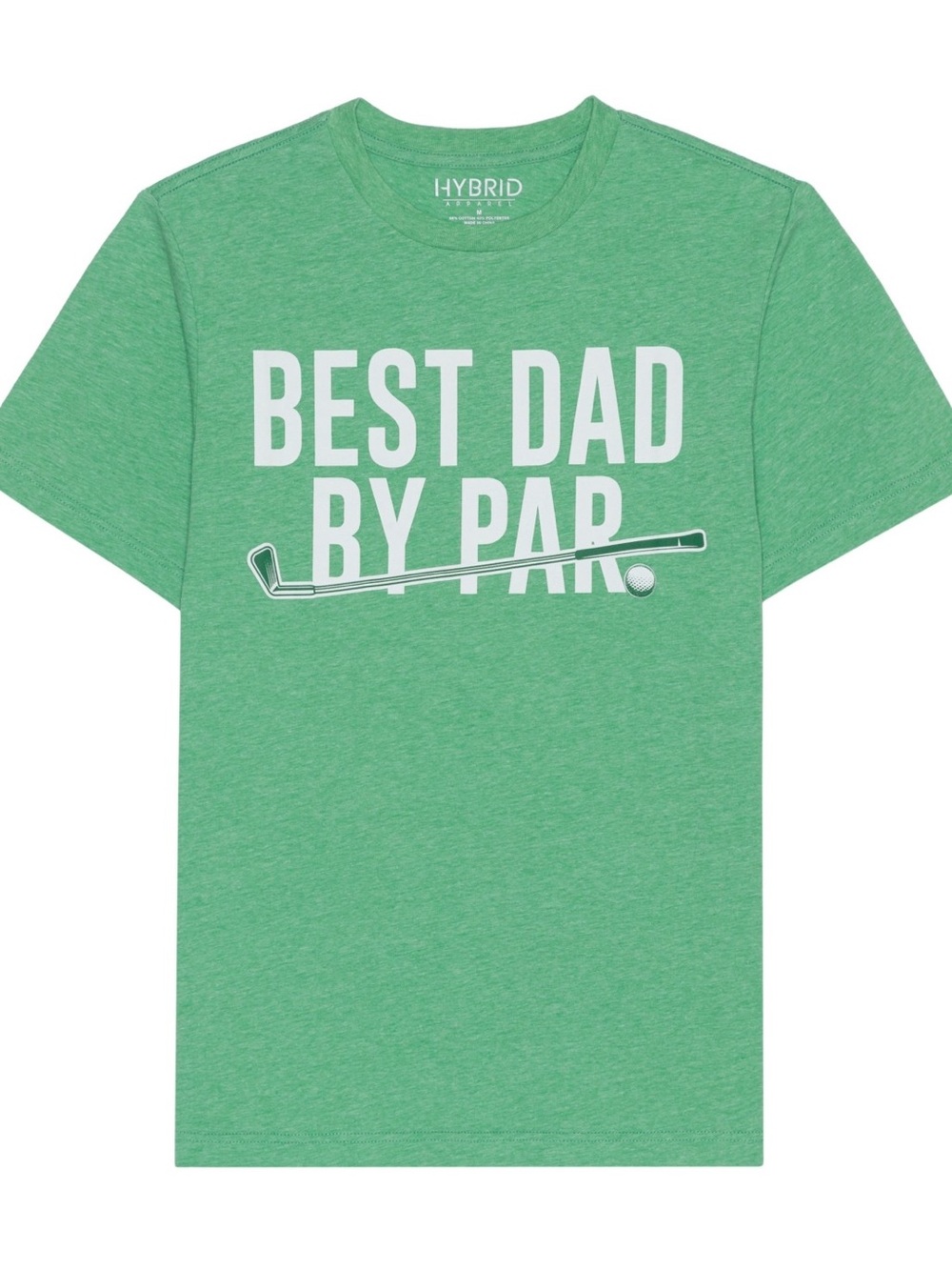 Hybrid Apparel Men's Best Dad by Par Short Sleeve T-Shirt